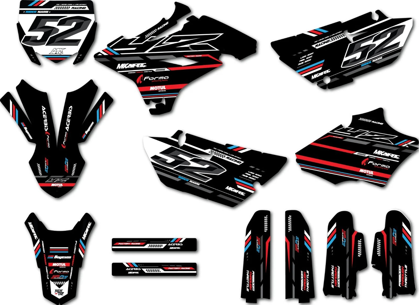 Cyprus Style Stickers Kit for YAMAHA YZ 85 (2015-2021)