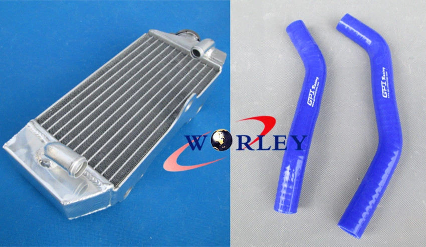 Aluminum Radiator & Blue Silicone Hose for YAMAHA YZ85 (2002-2021)