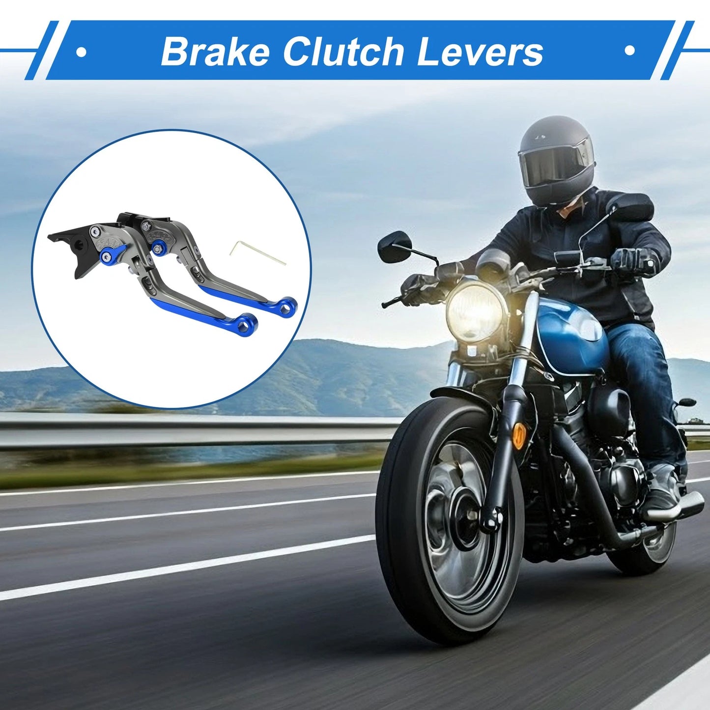 Brake Clutch Levers Adjustable Short/Long for Yamaha YZF R1 (1999–2001)
