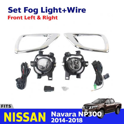 Fog Light Replacement Spot Lamp Set Fits Nissan Navara NP300 S23 UTE 2014-18 D06