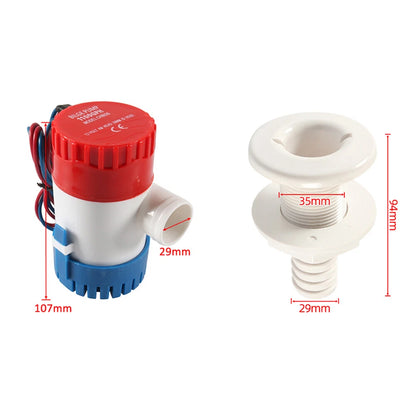Submersible Sump Water Bilge Drainage Pump 12V for Boat Yacht