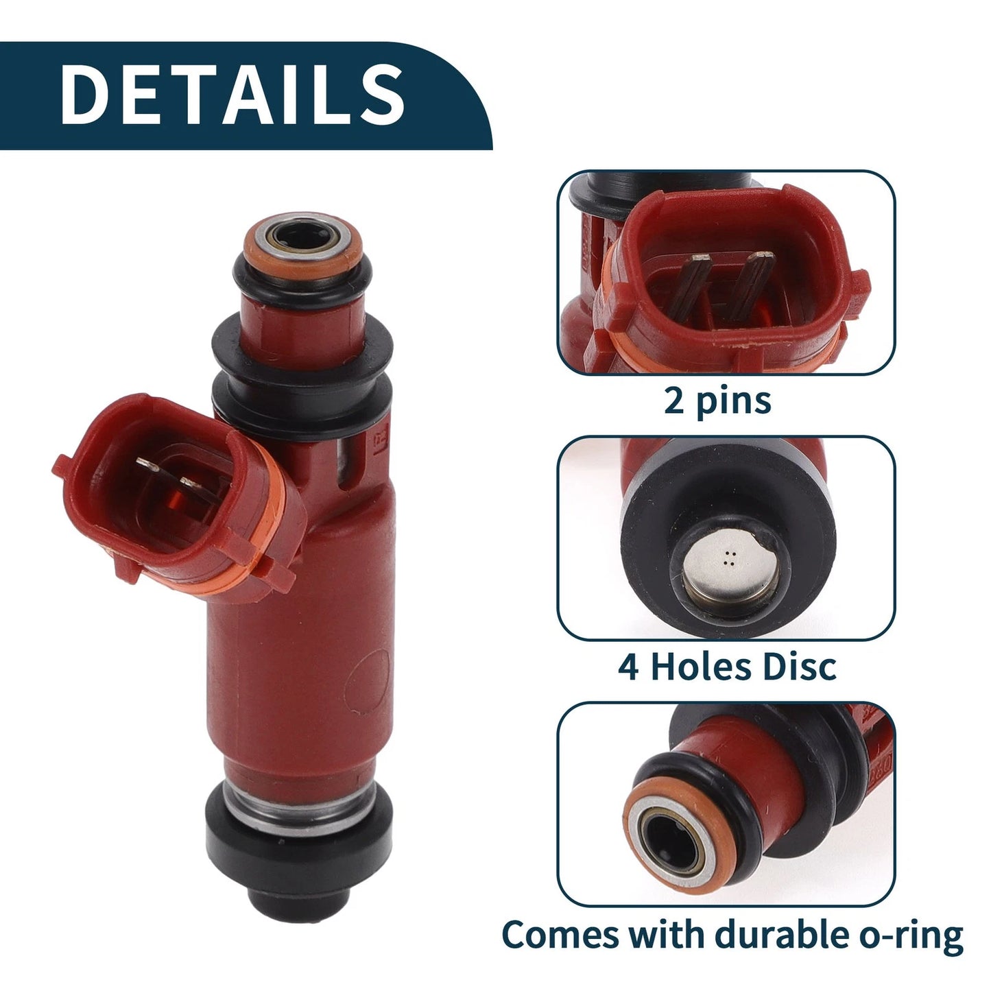 Fuel Injector 1 Pc for Chevy Metro LSi 1.3 (1998-2001)