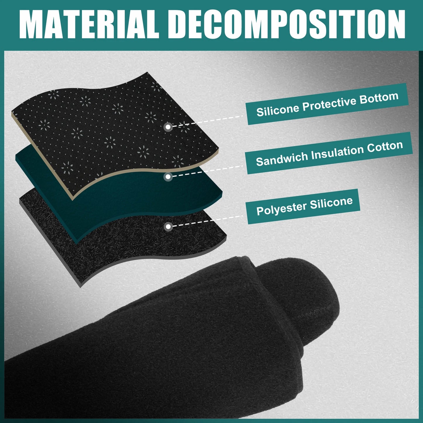 Black Dashboard Cover Mat Protector for Toyota Crown (2004-2008)