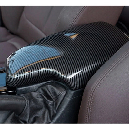 Carbon Fiber Armrest Box Panel Cover Trim for BMW 3 Series (2012–2020)