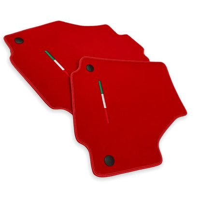 AutoWin Red Floor Mats for Ferrari F8 Spider (2019-2023)