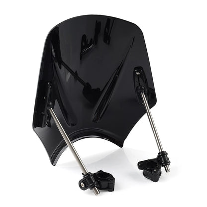 Universal Motorcycle Windshield Deflector for Various Models - Grey
