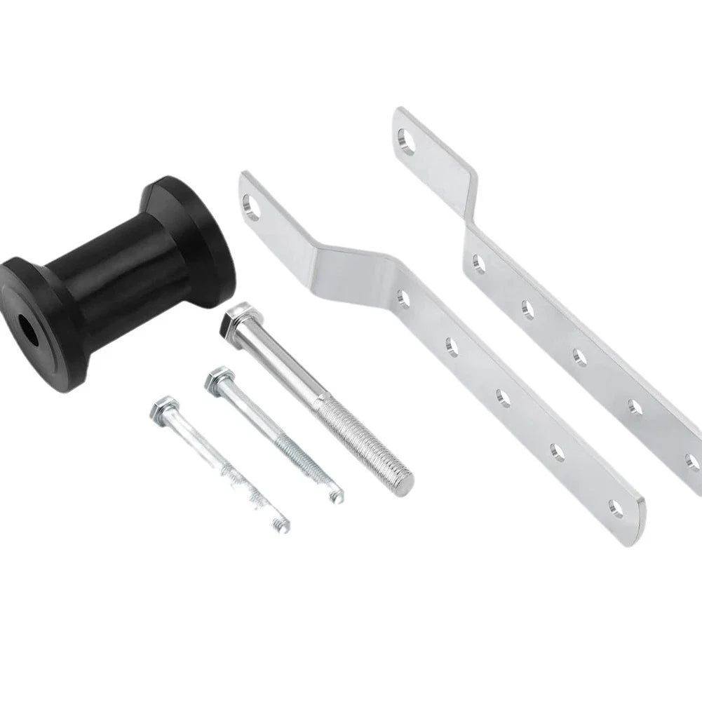 5 Inch Rubber Keel Roller Assembly for Boat Trailers, 3 Inch Wide Tongue