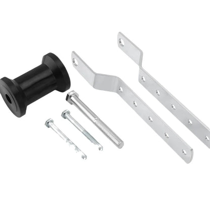 5 Inch Rubber Keel Roller Assembly for Boat Trailers, 3 Inch Wide Tongue