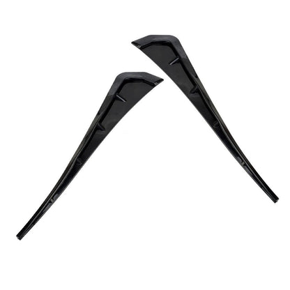 Glossy Black Side Fender Vent Air Wing Covers for Universal Cars
