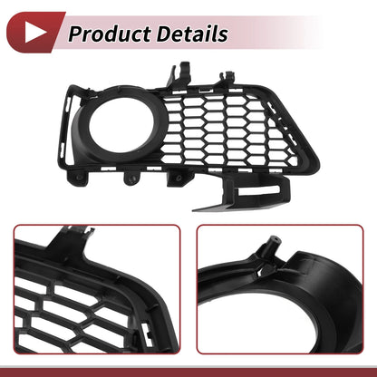 Front Right Fog Light Grill for BMW 3 Series (2012) - 1 x Black