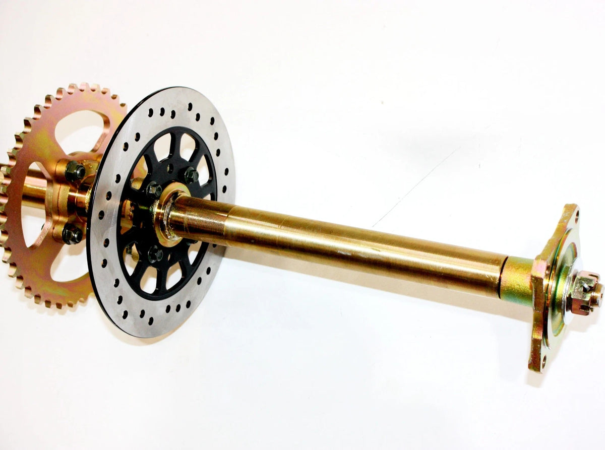 1140mm Rear Axle Assembly, Sprocket & Rotor for 250cc Quad ATV