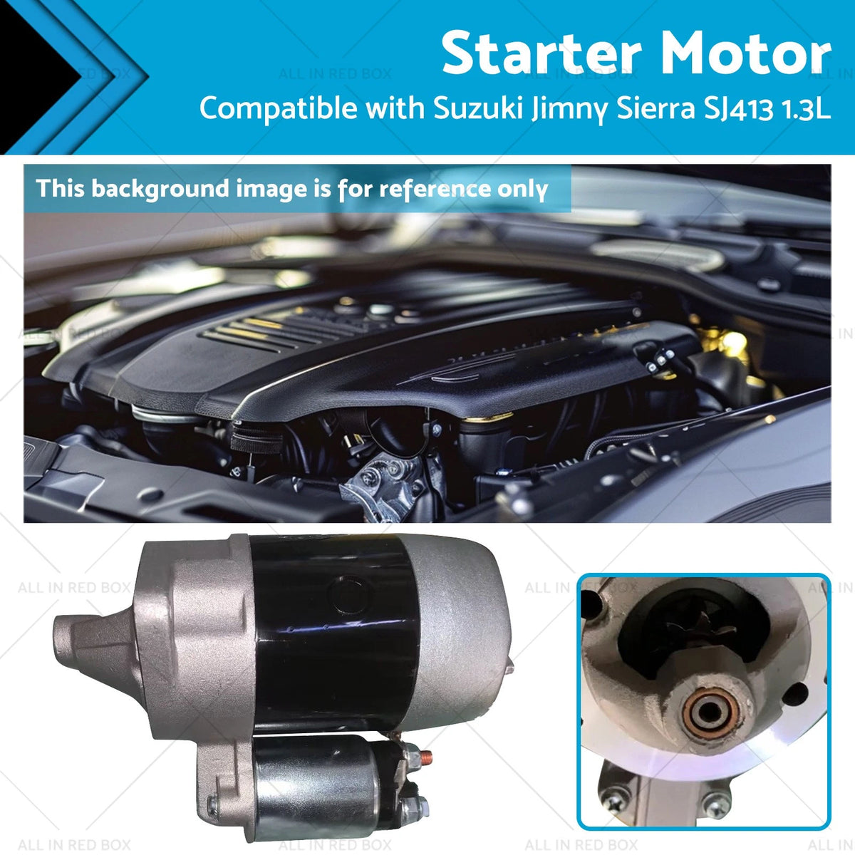 Starter Motor for Suzuki Sierra Jimny SN413 1.3L (1985-2008)