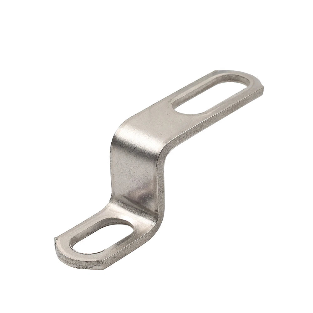 Universal Exhaust Pipe Clamp Bracket for Motorcycle - Long Z-Shaped Mounting