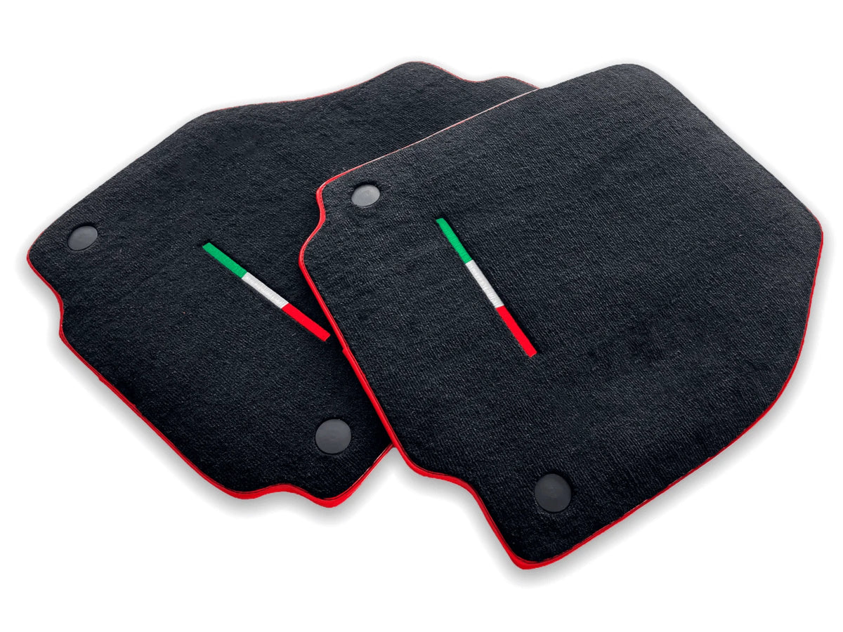 AutoWin Black Floor Mats for Ferrari F8 Spider (2019-2023)