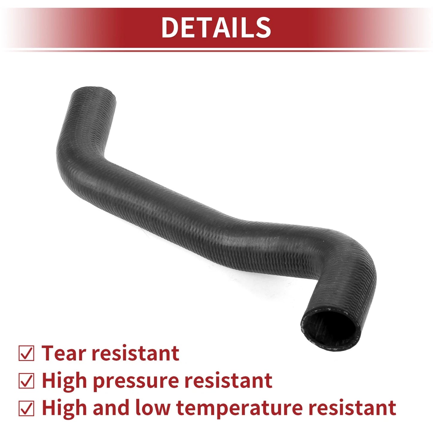 Radiator Hose 2.4L for Toyota Solara (2004-2008) Rubber Black