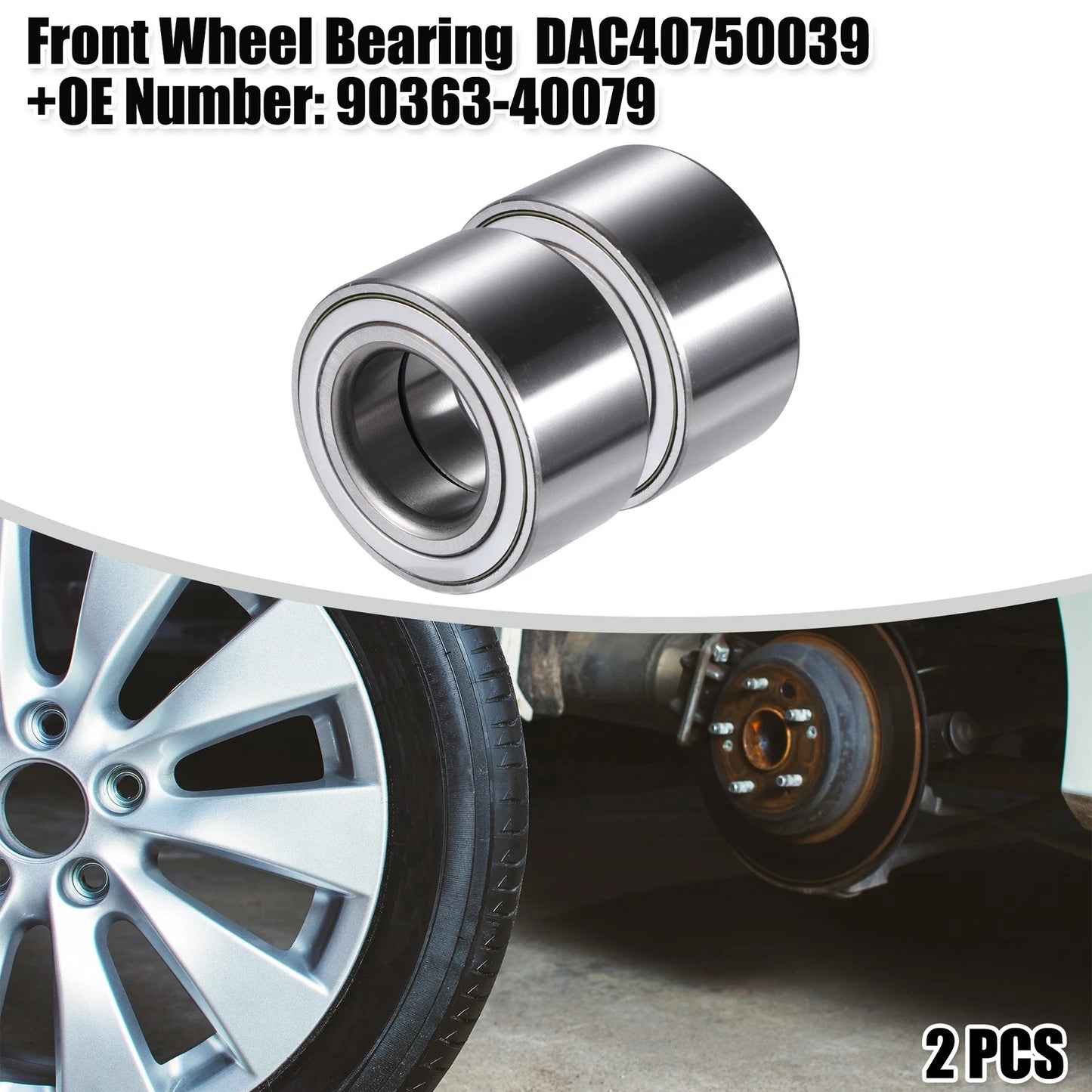 2 x Front Left Right Wheel Bearing for Scion iQ (2012–2015)