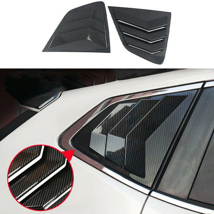 2 x Carbon Fiber Side Vent Window Scoop Louver Cover for Nissan Rogue (2014–2021)