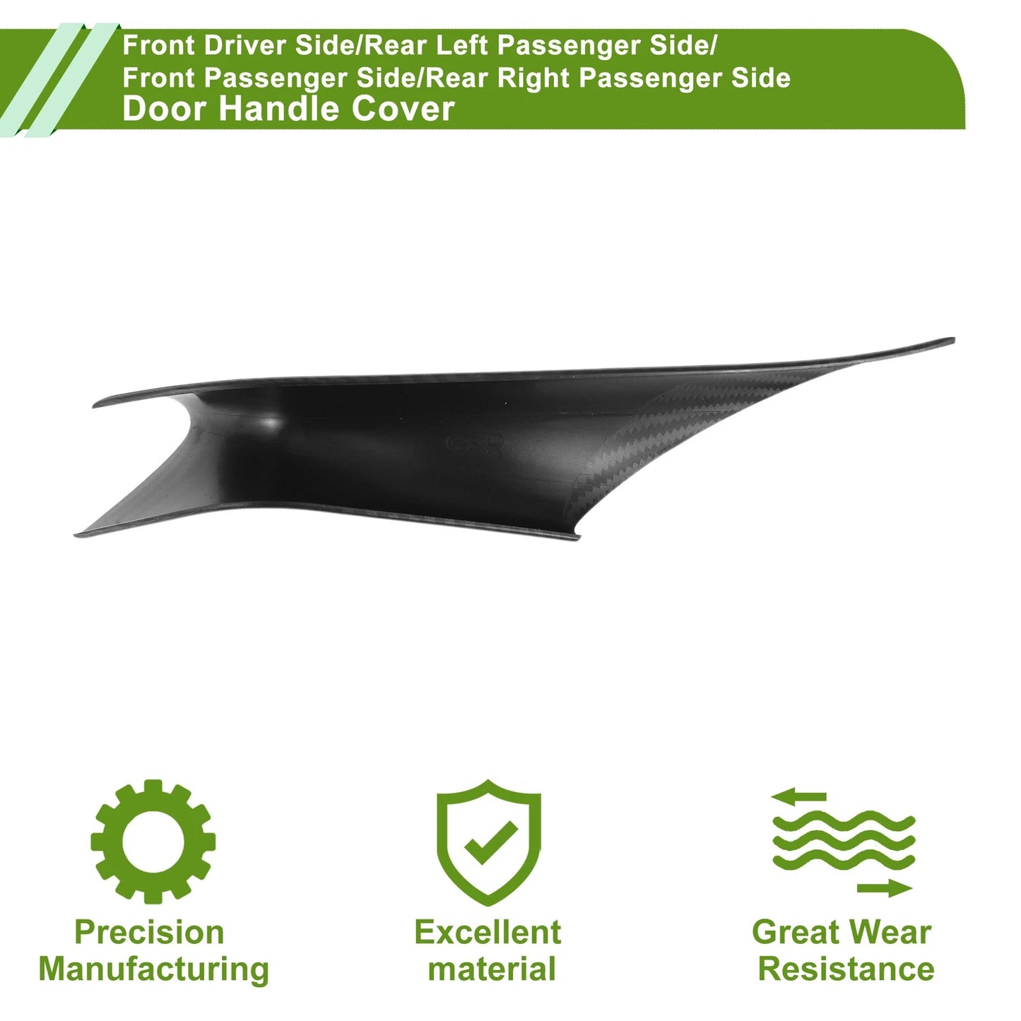 Door Panel Handle Trim Cover for BMW 5 Series (2017-2022) Carbon Black