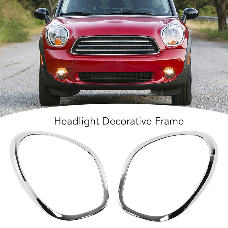 Chrome Headlight Trim Ring Bezel for MINI R60 Cooper Countryman (2011-2016)