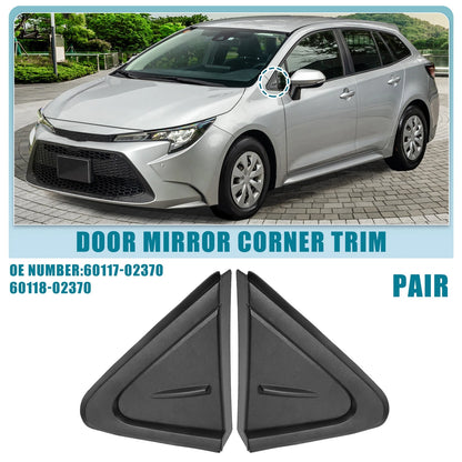 1 Pair Front Left Right Door Mirror Corner for Toyota Corolla (2019–2021)
