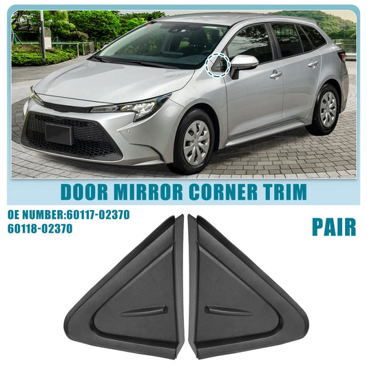 1 Pair Front Left Right Door Mirror Corner for Toyota Corolla (2019–2021)