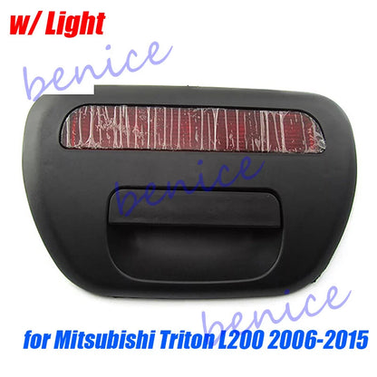 1 x Rear Black Tail Gate Handle w/ Light for Mitsubishi Triton L200(2006–2015)