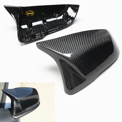 Carbon Fiber Rear Side Door Mirror Covers for Toyota GR Supra (2018-2020)