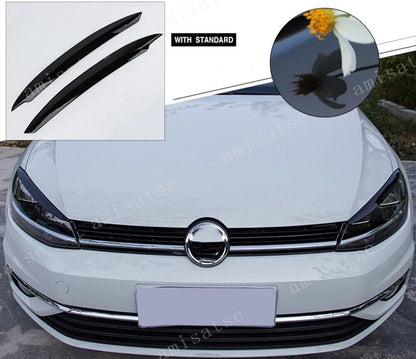 Headlight Eyebrow Trim for VW Golf 7 VII GTI GTD R MK7 (2013-2017)