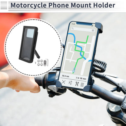 Motorcycle Phone Mount Holder 4.7-7 in for Rearview Mirror Mount ABS PC