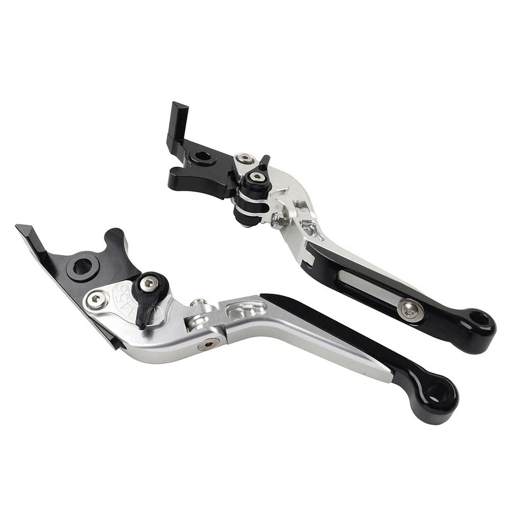 CNC Silver Extendable Brake Clutch Levers for Yamaha FJR 1300, XJR1300 (04-20)