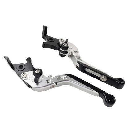 CNC Silver Extendable Brake Clutch Levers for Yamaha FJR 1300, XJR1300 (04-20)