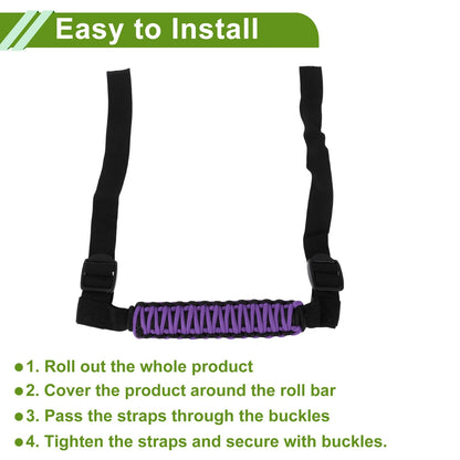 Roll Bar Grab Handles for Jeep Wrangler 2024-2025 - Purple