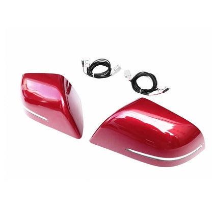 Red Rearview Side Mirror Cover Cap for Tesla Model 3 (2017-2023)
