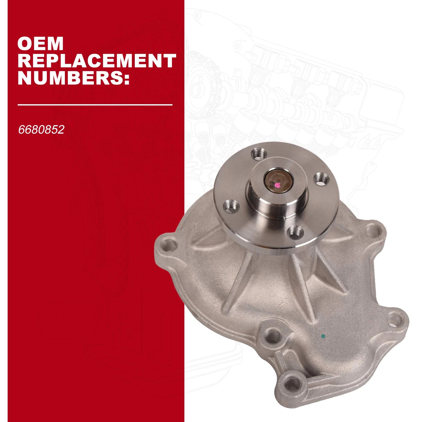Water Pump for Bobcat S220 S250 S300 S330 A300 A770 S750 S770 S850