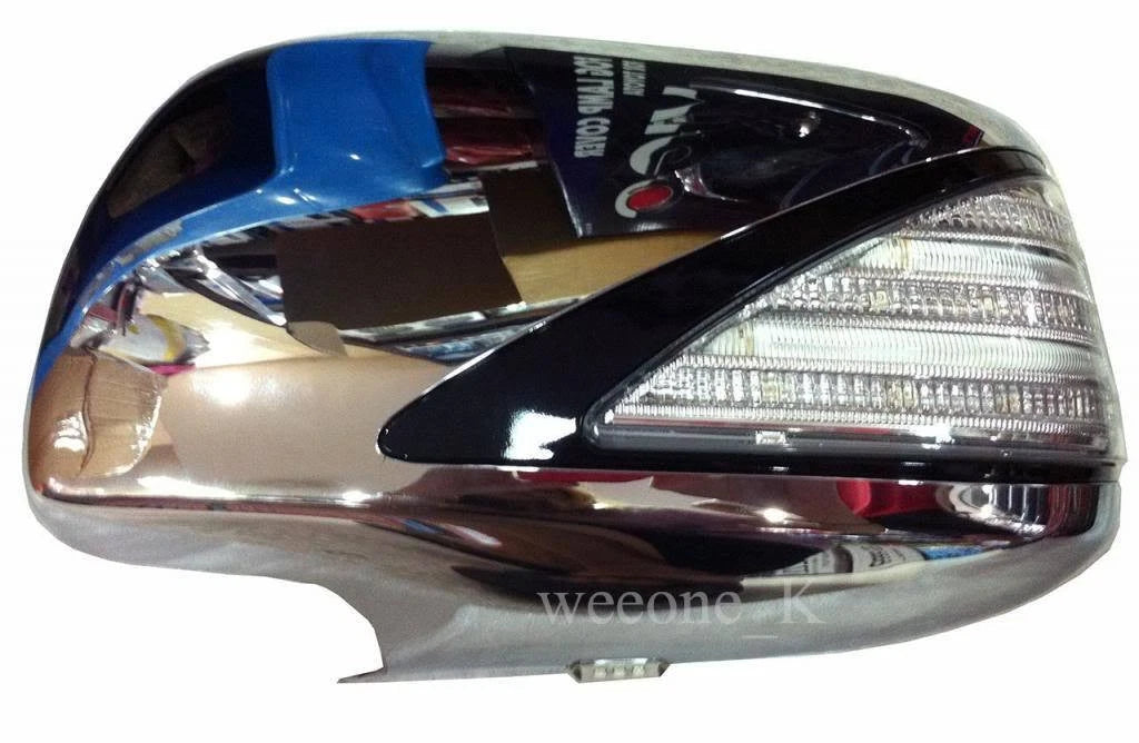 L.E.D Chrome Mirror Covers for Toyota Fortuner (2012-2014)