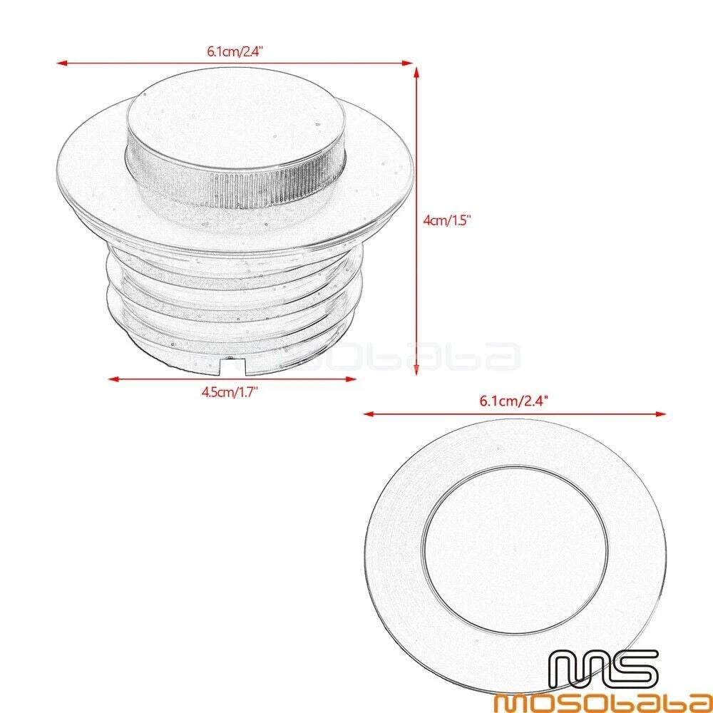 Pop-Up & Dummy Fuel Tank Cap Kit for Harley Fat Boy FLFB, FLDE (2018-2023)