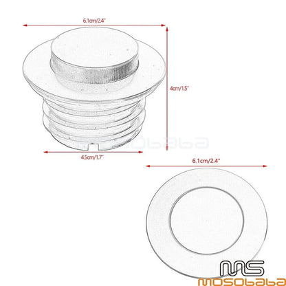 Pop-Up & Dummy Fuel Tank Cap Kit for Harley Fat Boy FLFB, FLDE (2018-2023)