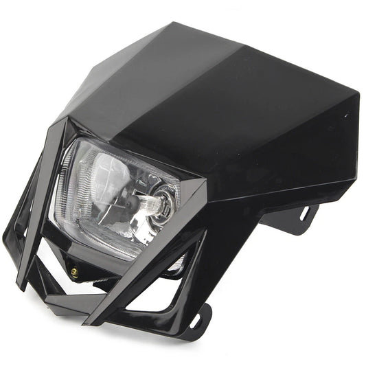 12V H4 Black Headlight Fairing for Kawasaki KLX, Yamaha