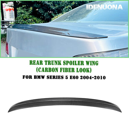 Rear Boot Spoiler Lip for BMW 5 Series E60 (2004-2010) Carbon Look