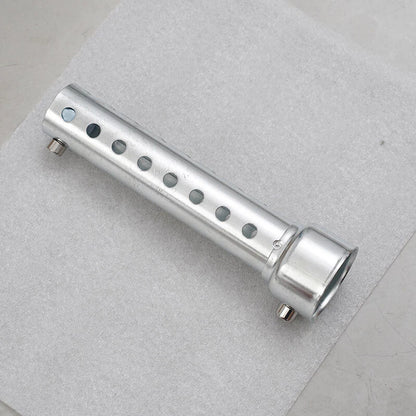 35mm Silver Universal Motorcycle Exhaust Can Silencer Muffler for Various Models