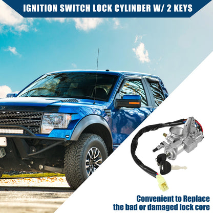 Ignition Switch Starter Set with Keys for Mitsubishi L200 (2006-2015)