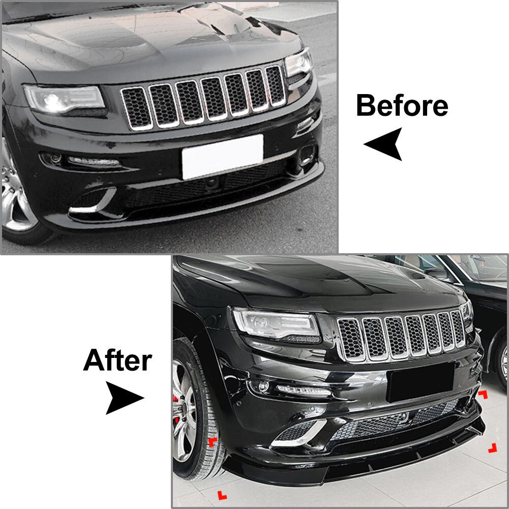 Front Bumper Lip Spoiler for Jeep Grand Cherokee SRT SRT8 (2012-2016)
