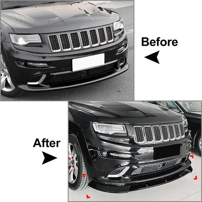 Front Bumper Lip Spoiler for Jeep Grand Cherokee SRT SRT8 (2012-2016)