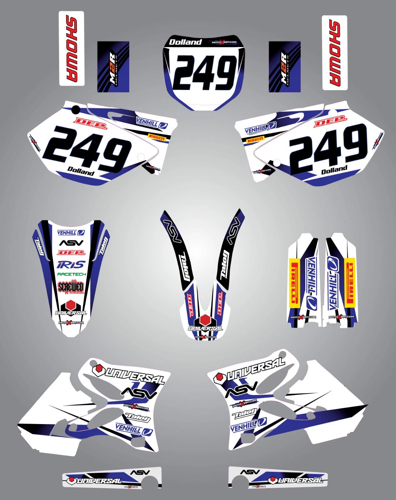 Custom Graphic Kit - STORM for Yamaha YZ 250 (2002-2005)