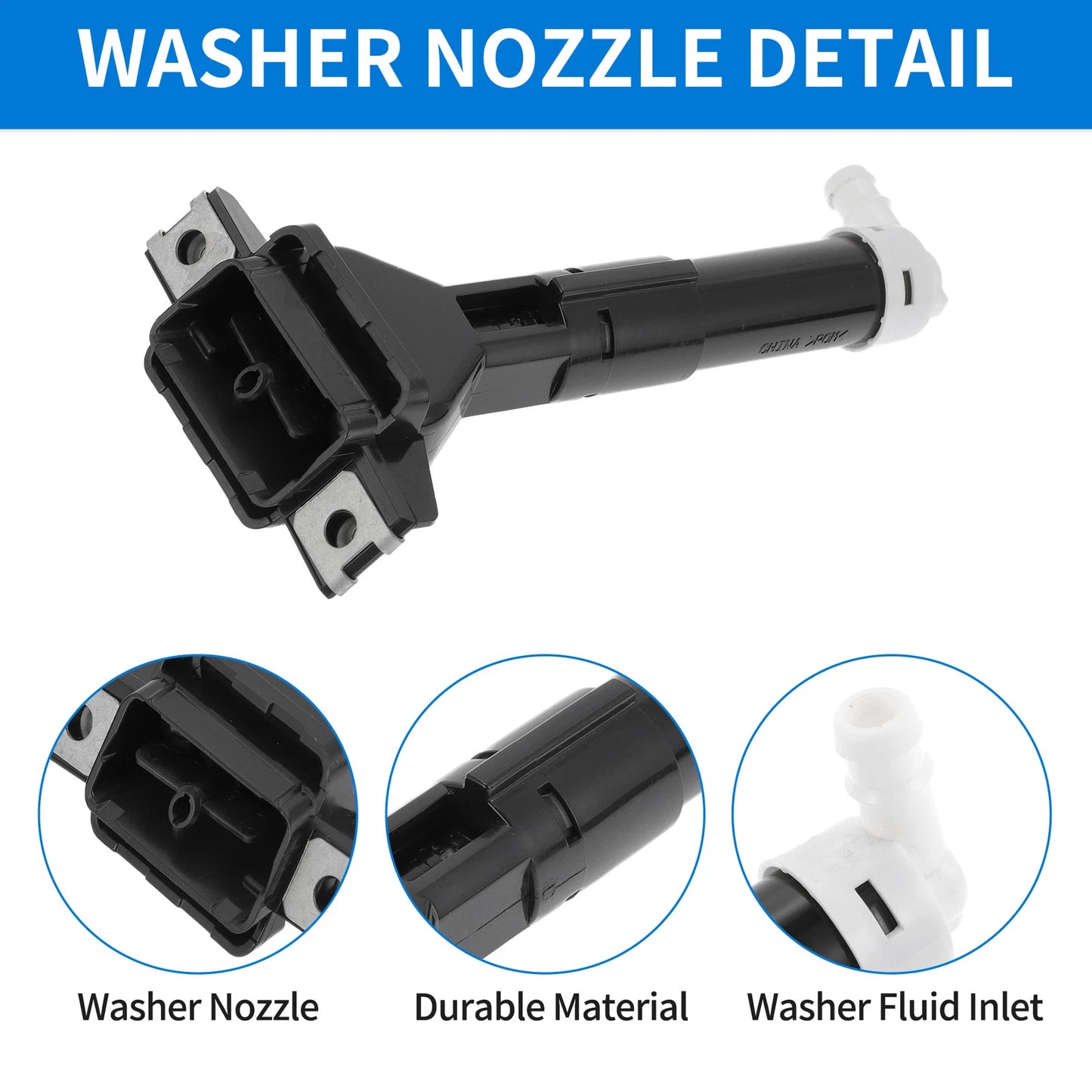 Front Passenger Side Headlight Washer Nozzle for Honda CR-V (2017-2023)