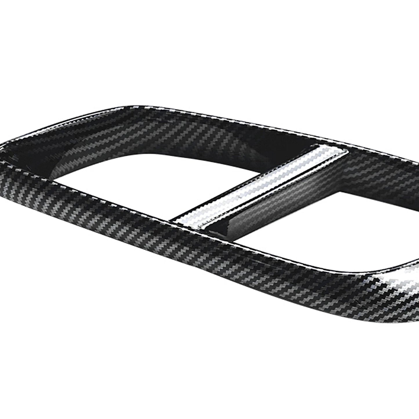 2 x Carbon Look Rear Exhaust Pipe Frame Covers for Benz W214 E260 E300 AMG (2024-)