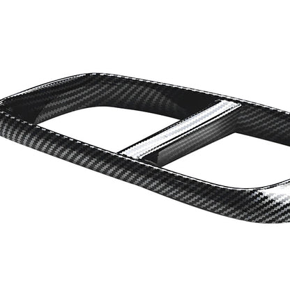 2 x Carbon Look Rear Exhaust Pipe Frame Covers for Benz W214 E260 E300 AMG (2024-)