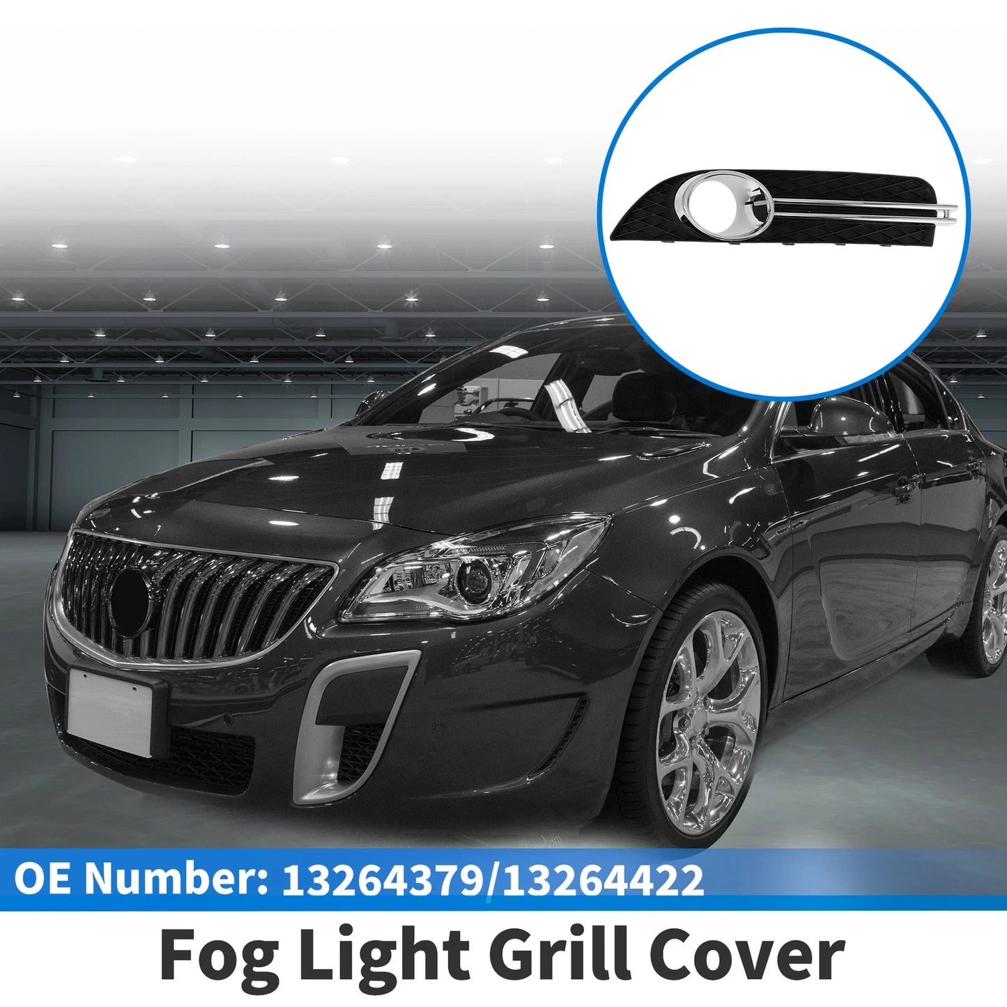 1 Pc Fog Light Grill for Buick Regal (2009–2009)