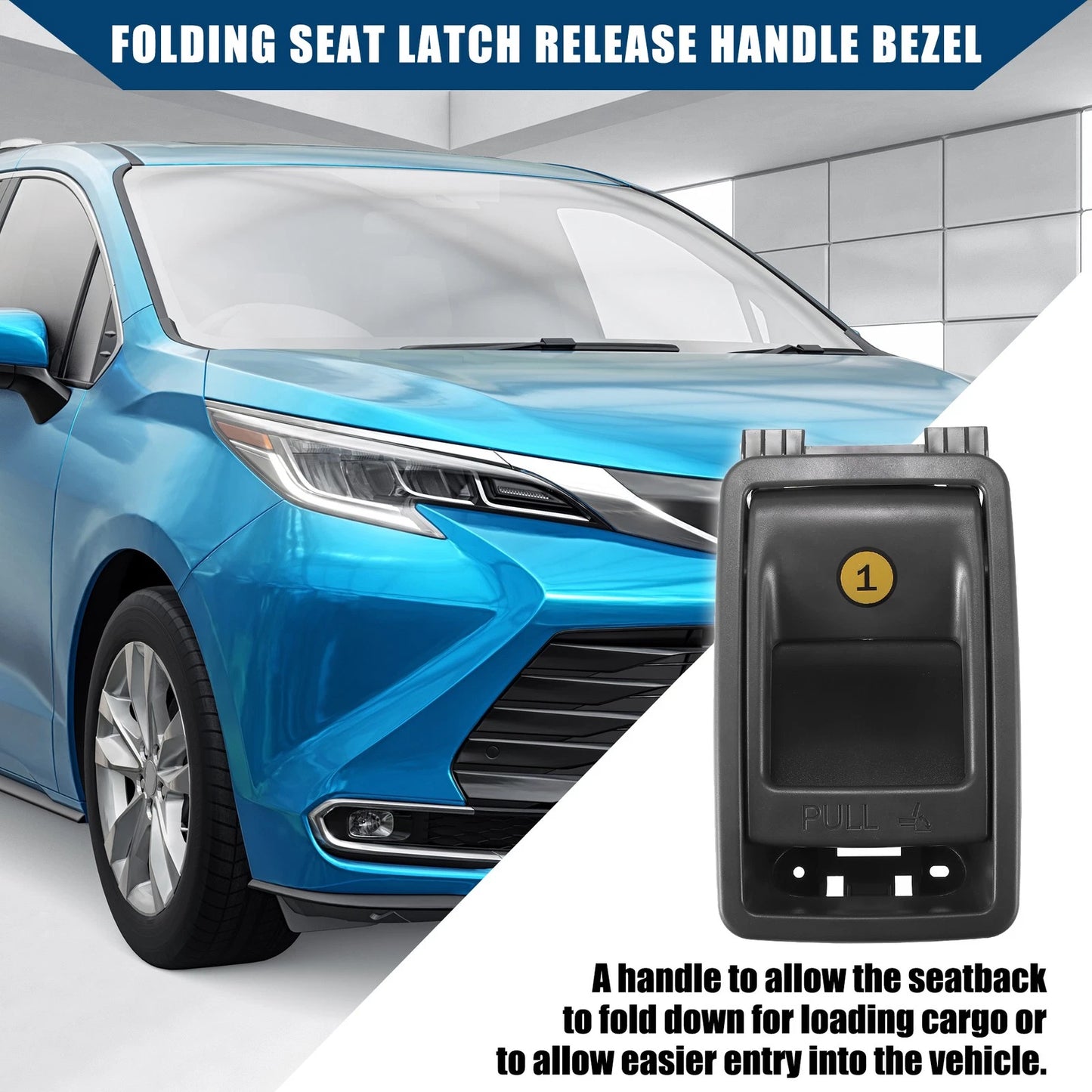 Folding Seat Latch Release Handle for Toyota Sienna (2015–2020)