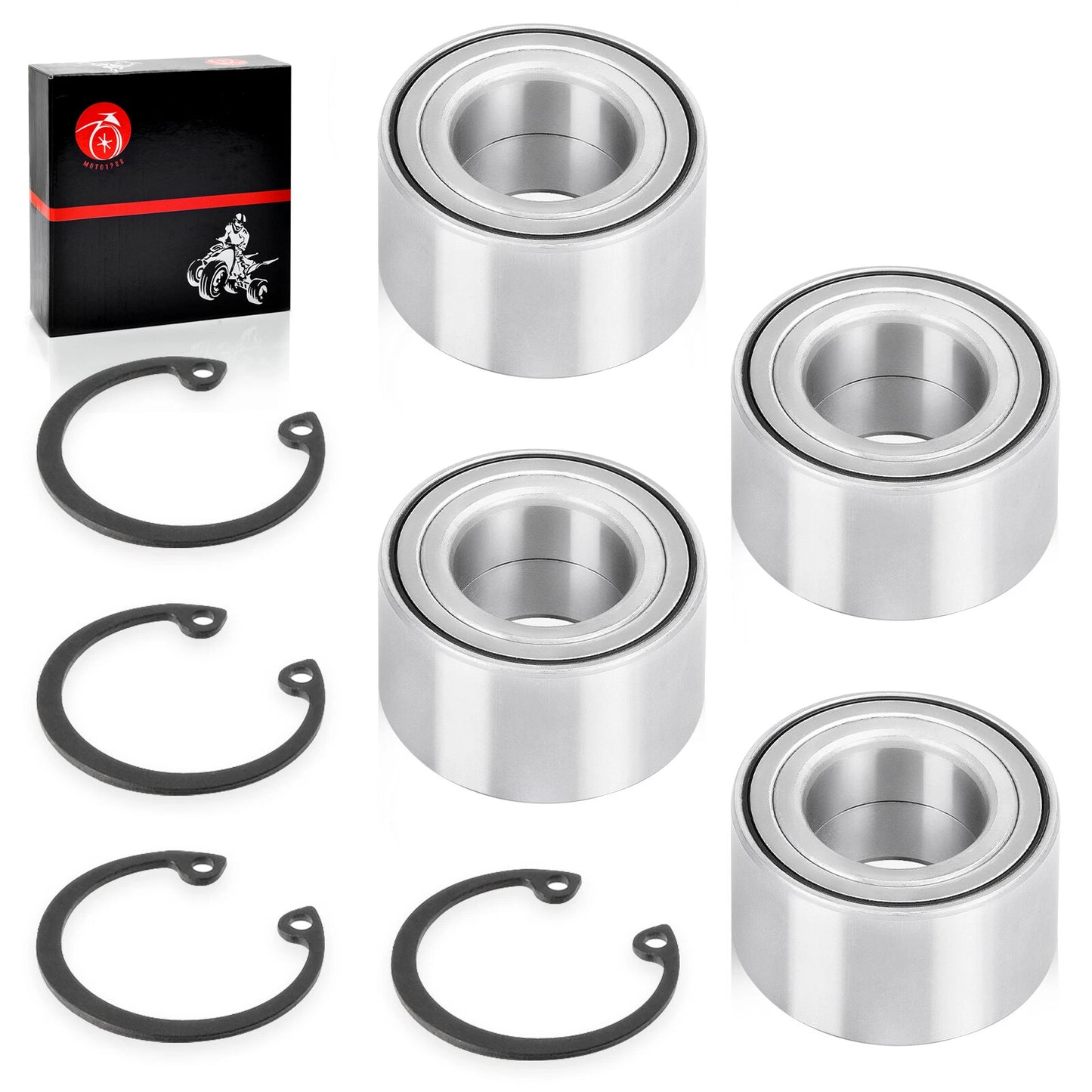 Front & Rear Wheel Bearing w/Circlip for Honda Pioneer 1000/1000-5 (2016-2022)
